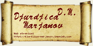 Đurđica Marjanov vizit kartica
